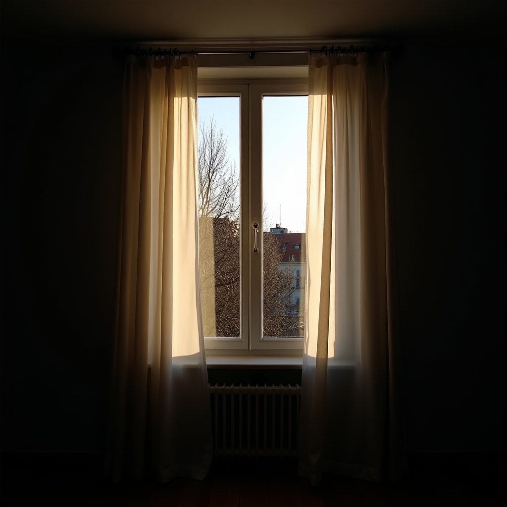 Offenes Fenster mit Blick ins Freie – Metapher für neue Perspektiven und Veränderung